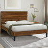 Elegant Mid-Century Pinewood King Bed