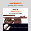 VEVOR Premium PU Tool Belt with 22 Pockets, Adjustable 29-54 Inches, Heavy Duty Pouch Bag for Efficient Organization