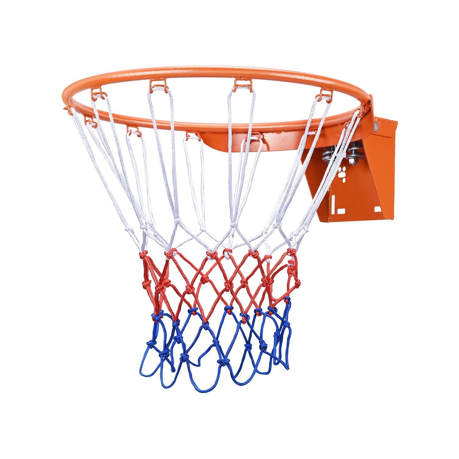 VEVOR Heavy Duty 18-Inch Basketball Rim with Net, Wall and Door Mounted Goal Replacement for Indoor and Outdoor Use