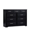 Rustic Elegance 9-Drawer Dresser for Bedroom Storage