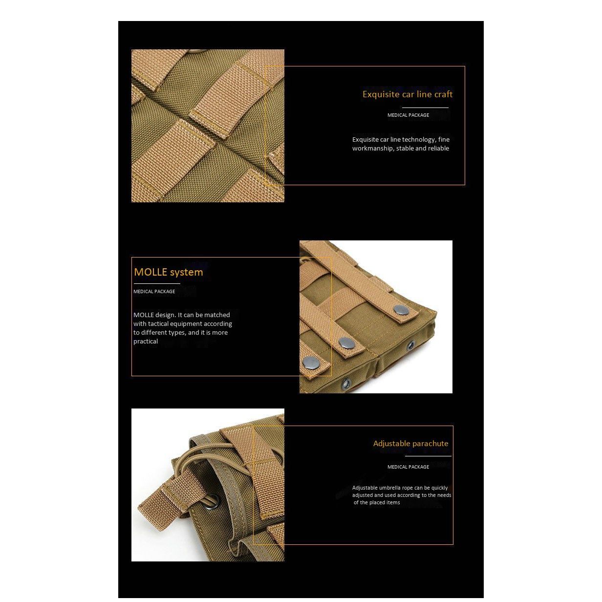 Rachsa MOLLE Triple Magazine Carrier