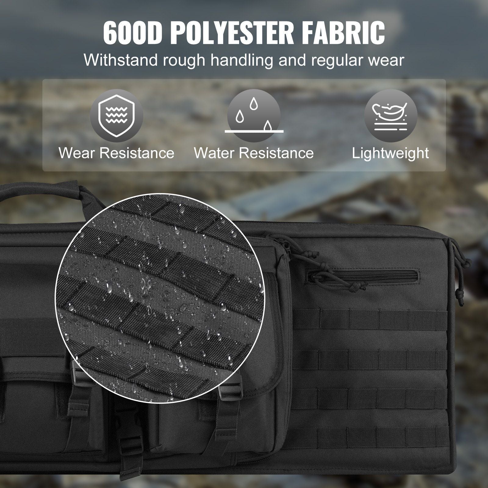 Double Rifle Tactical Carry Bag