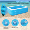 Spacious Family Inflatable Swimming Pool for Kids and Adults - Safe Blow-Up Water Play Center