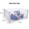 Sleek Stackable Transparent Shoe Organizer Boxes