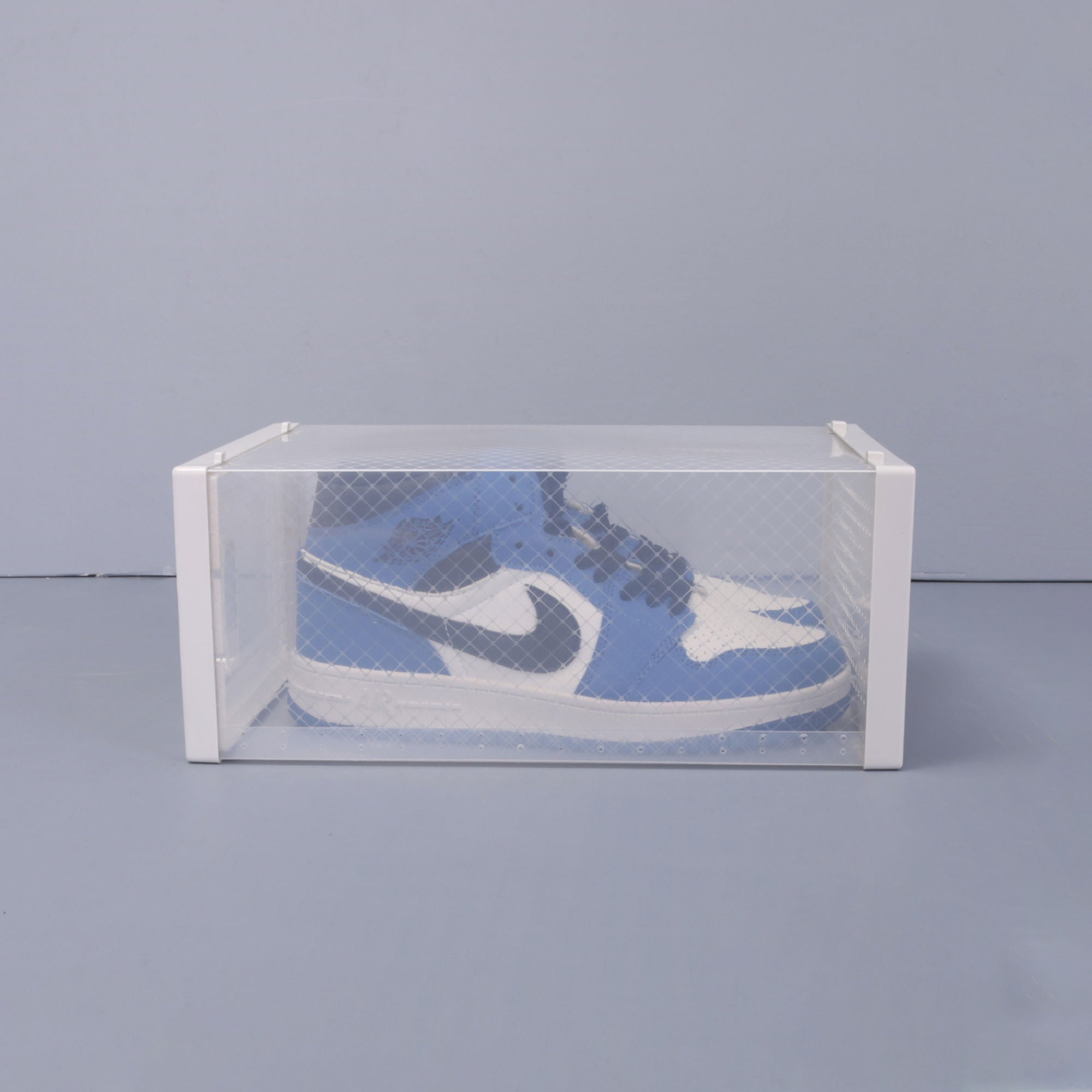 Sleek Stackable Transparent Shoe Organizer Boxes