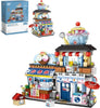 Japanese Street View Mini Building Blocks Set - 2969 PCS 4-in-1 Construction Kit for Kids and Adults