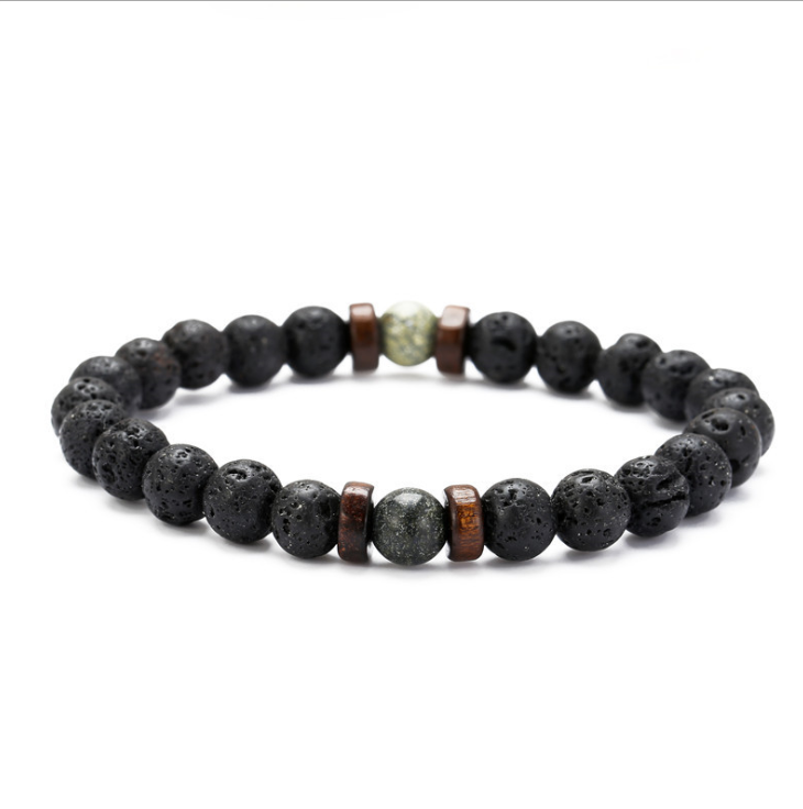 Black Volcanic Stone Bracelet