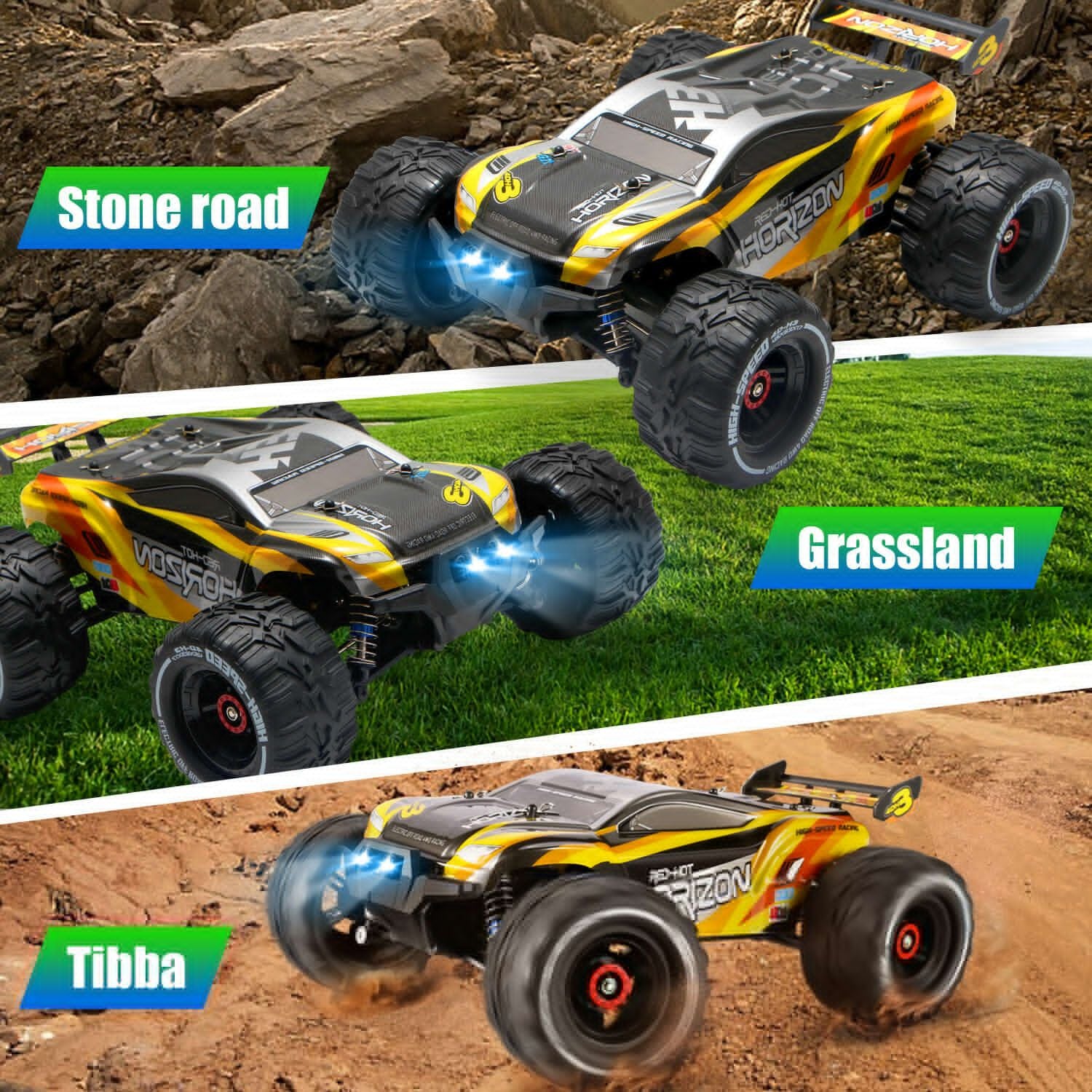 2024 Enhanced 4DRC H3 1:16 Scale High-Speed 4WD All-Terrain Remote Control Monster Truck