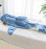 Snuggly Shark Fleece Hoodie Blanket - Fun Onesie for All Ages!