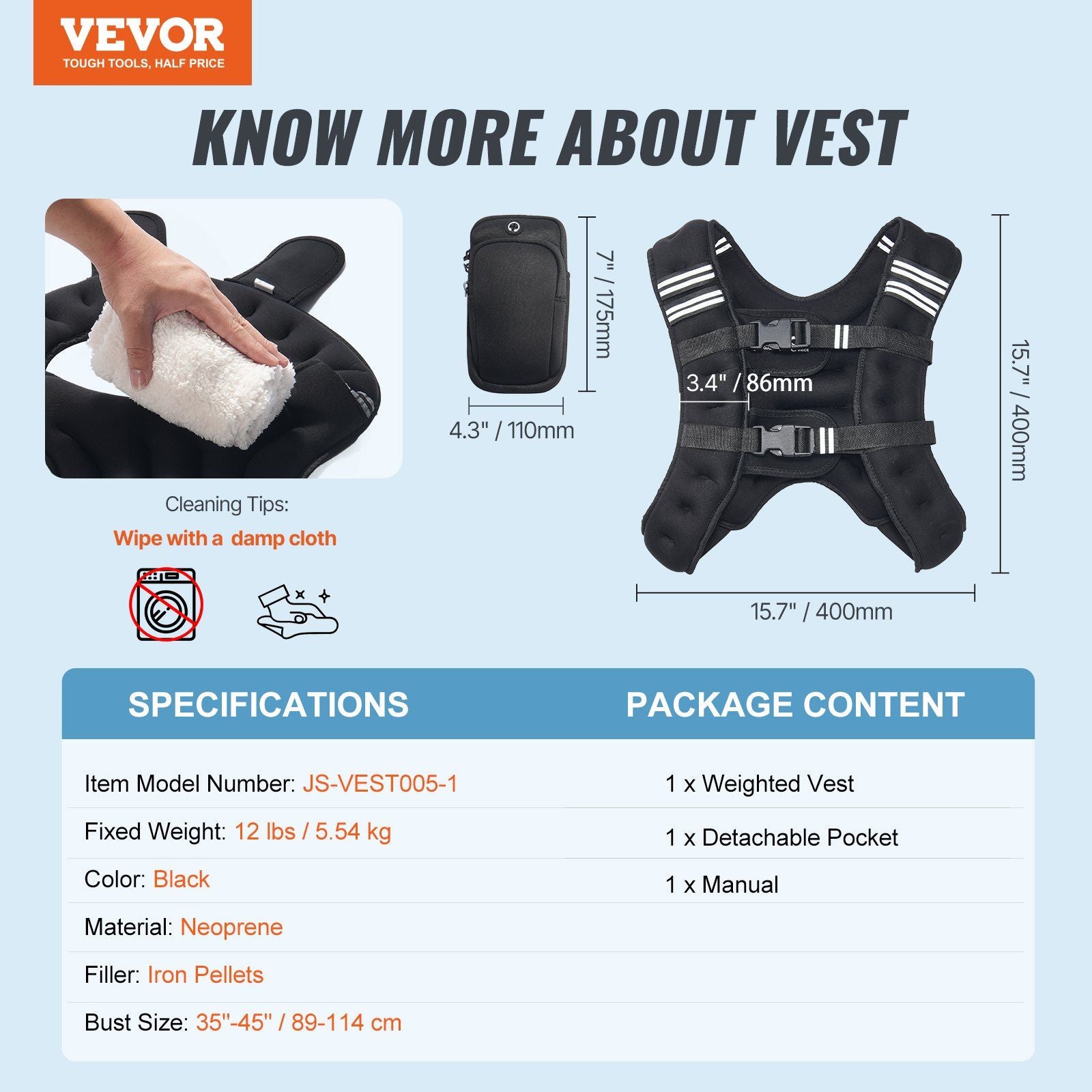 12lb Weighted Vest