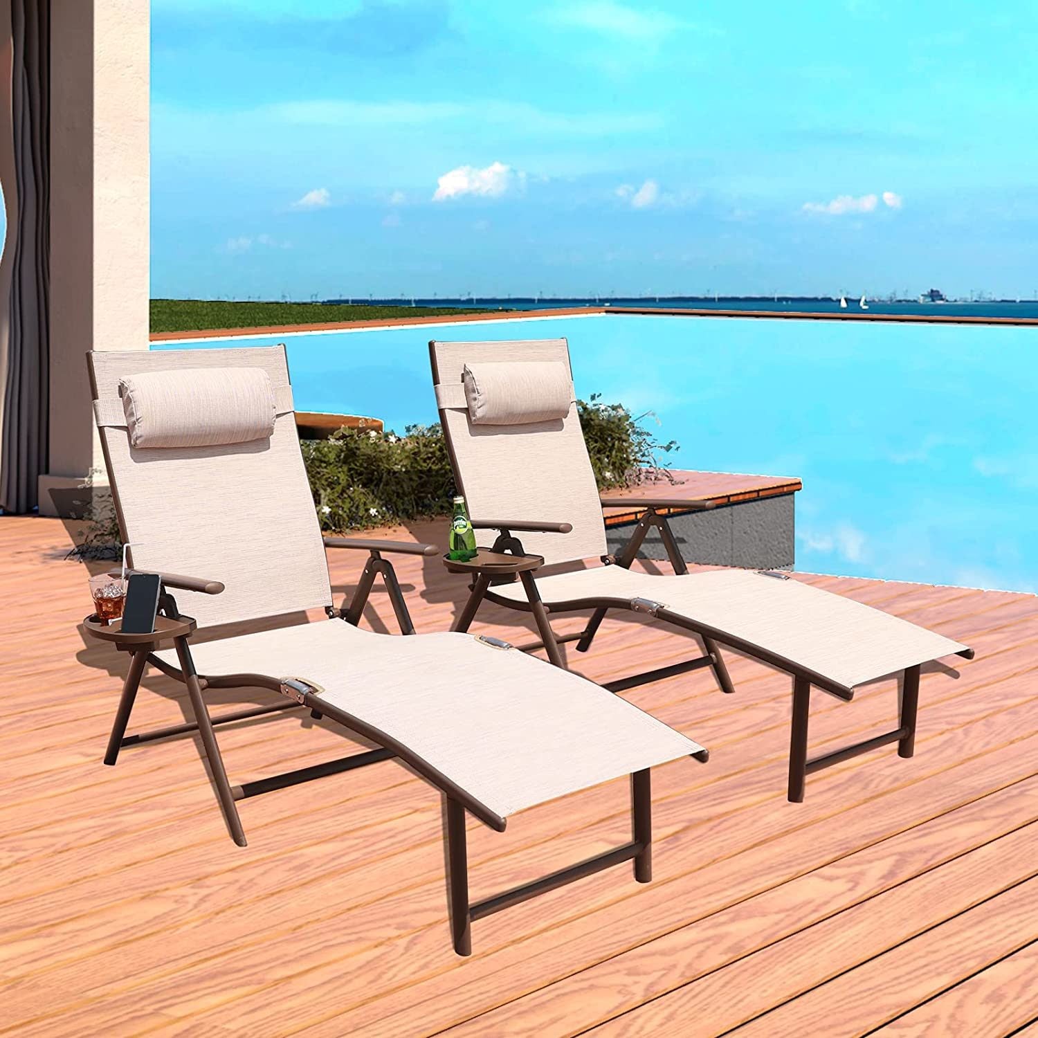 Elegant Adjustable Outdoor Lounge Chairs