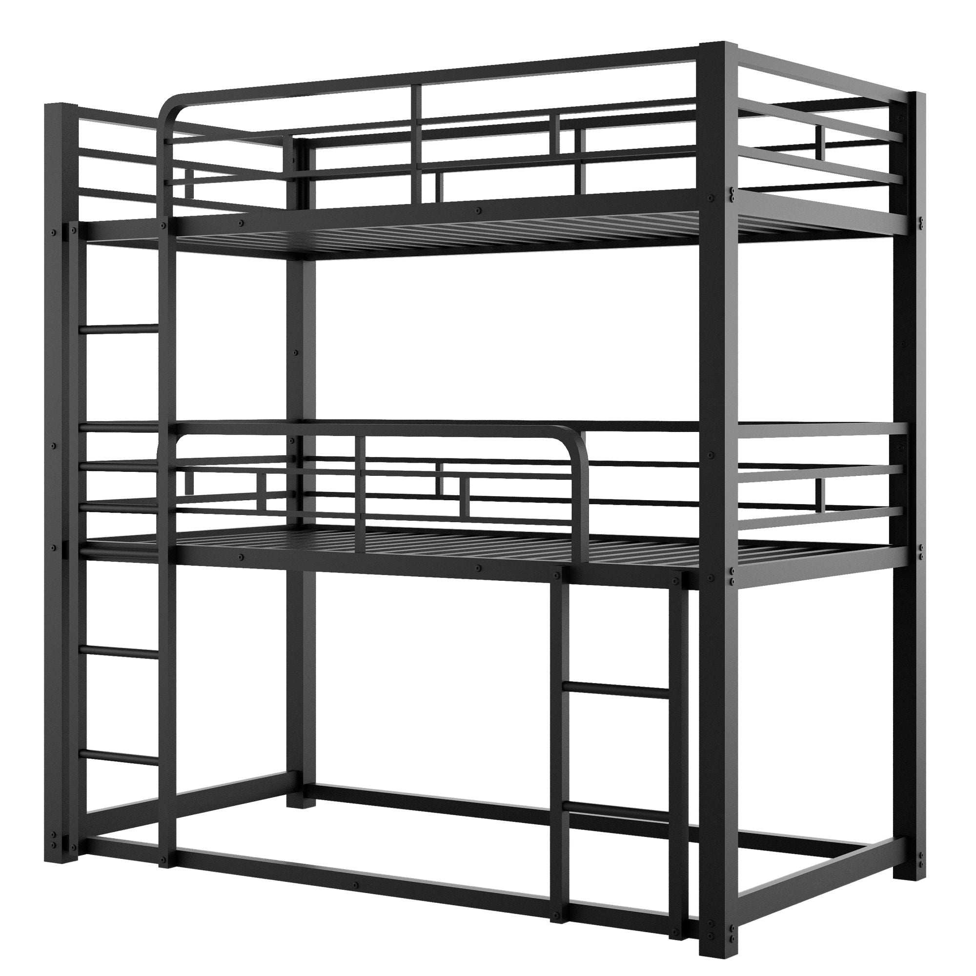 Space-Saving Metal Triple Twin Bunk Bed