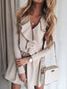 Chic Ruffled Long-sleeved Allure Dress