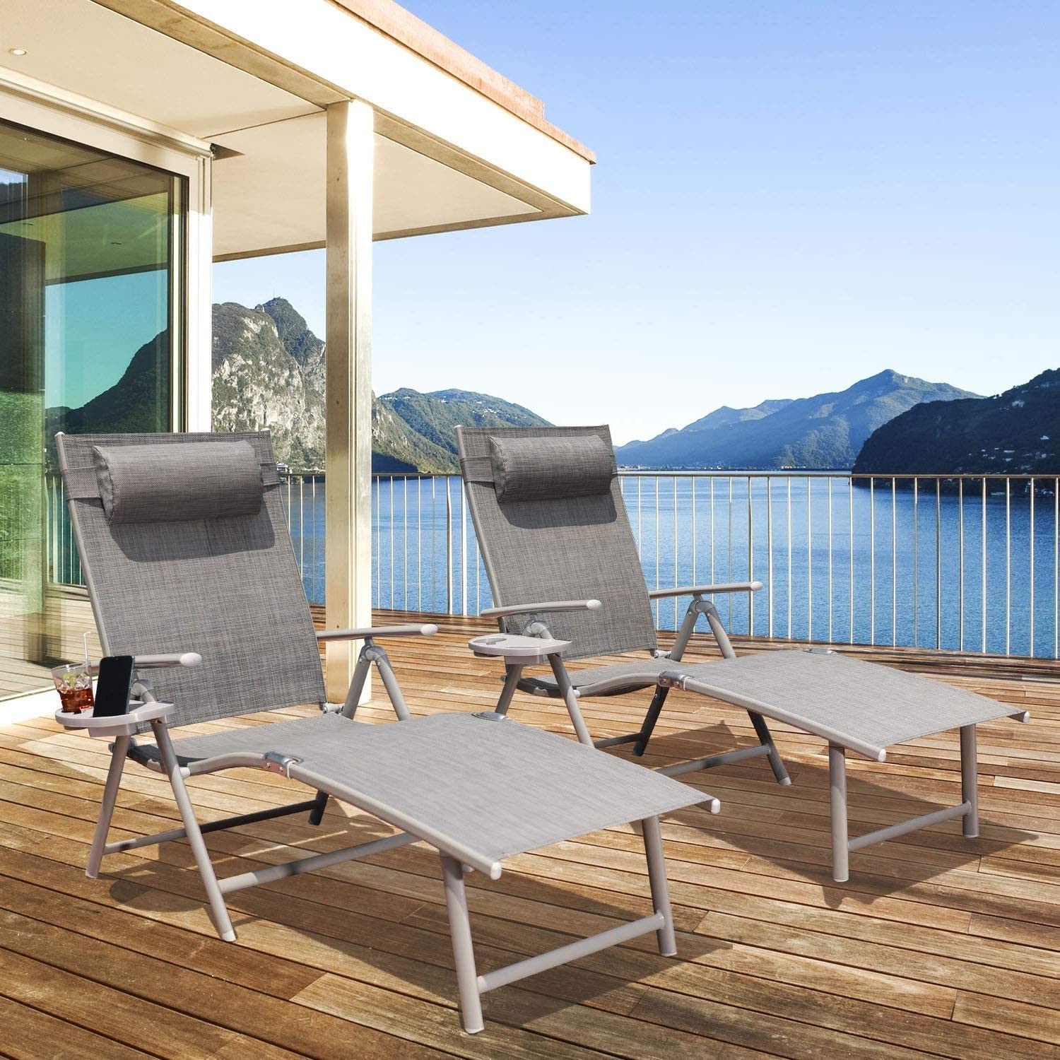 Elegant Adjustable Outdoor Lounge Chairs