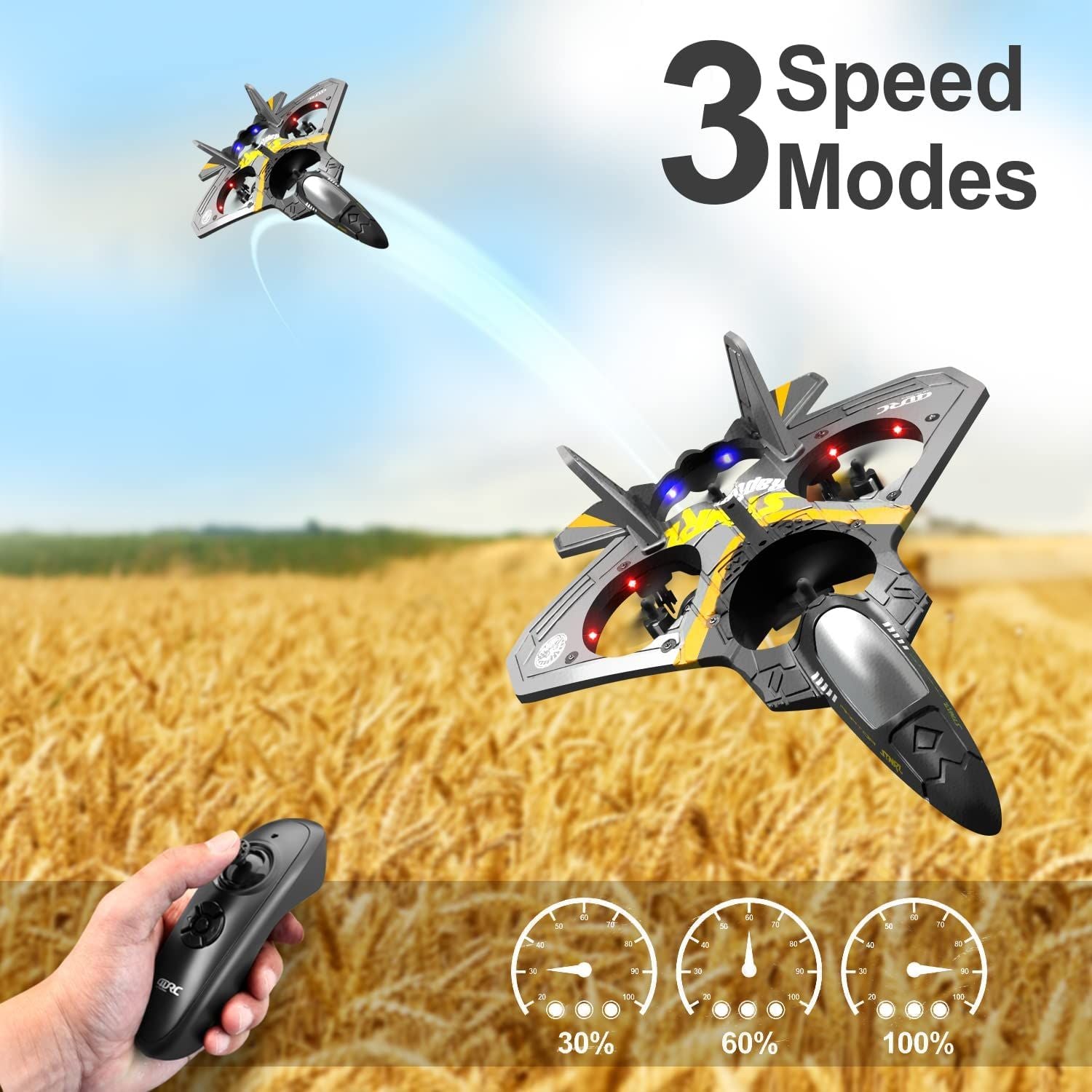 4DRC V17 2.4GHz EPP Remote Control Airplane with Advanced Features and Dual Batteries