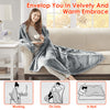 Plush Dual-Sized Electric Heating Throw Blanket