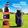 Golf Cart Bag - Black & Orange