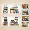 Japanese Street View Mini Building Blocks Set - 2969 PCS 4-in-1 Construction Kit for Kids and Adults