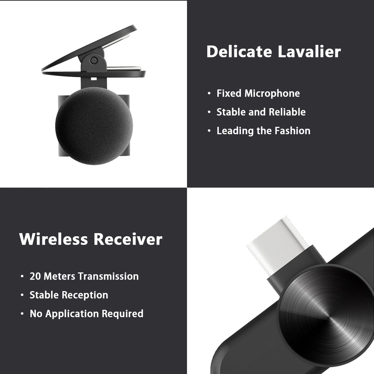 Wireless lavalier microphone