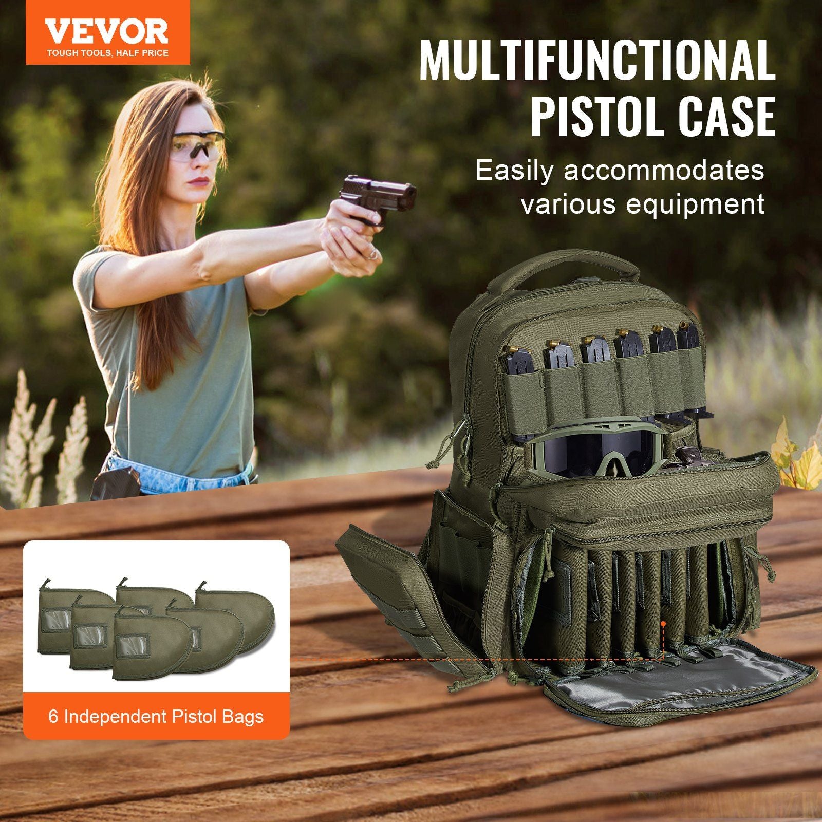 Tactical Handgun Range Backpack