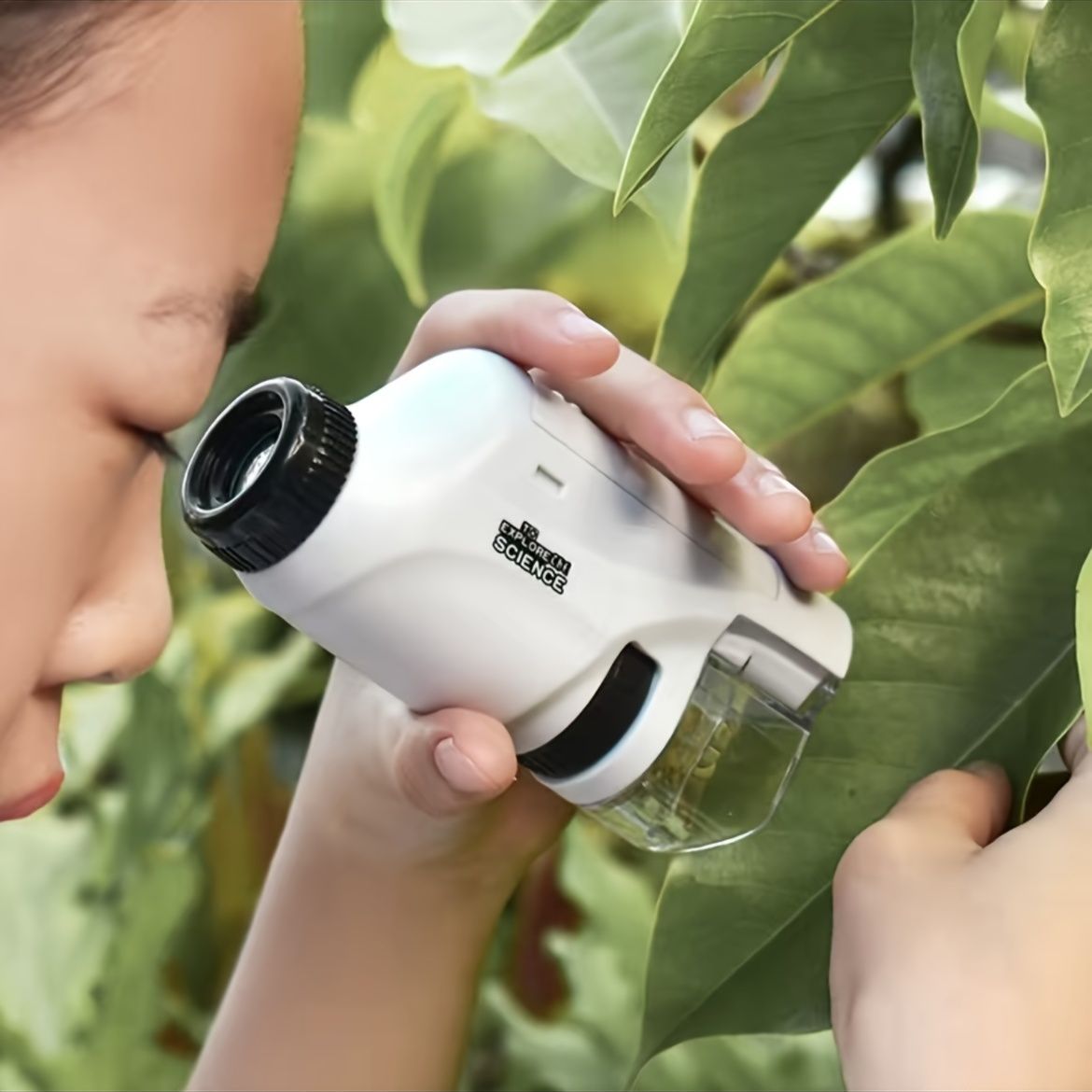 Mini LED Pocket Microscope for Kids