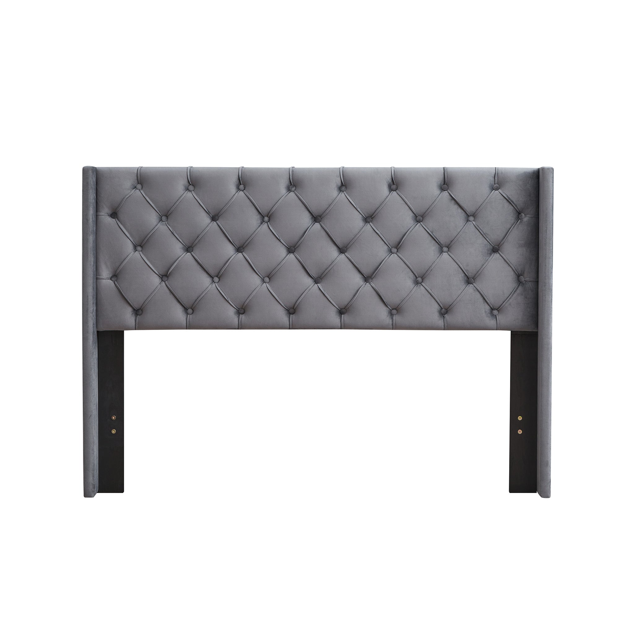 Elegant Velvet Tufted Bed Frame