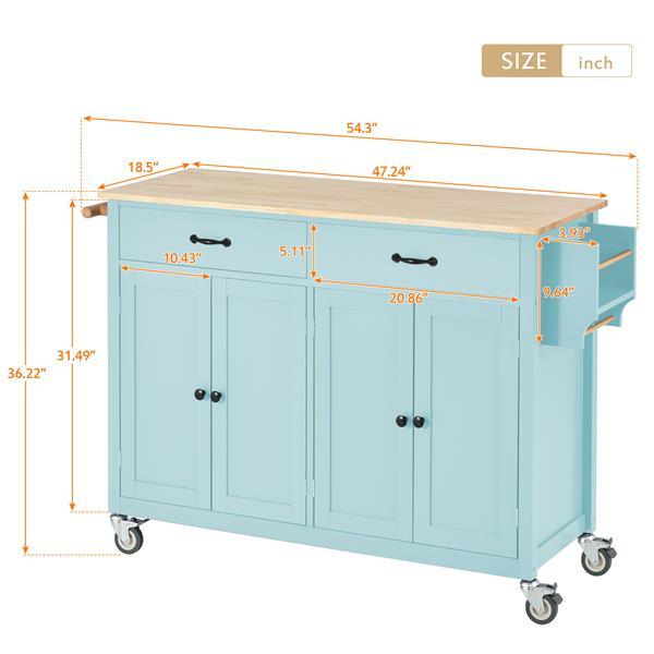 Versatile Kitchen Storage Island Cart