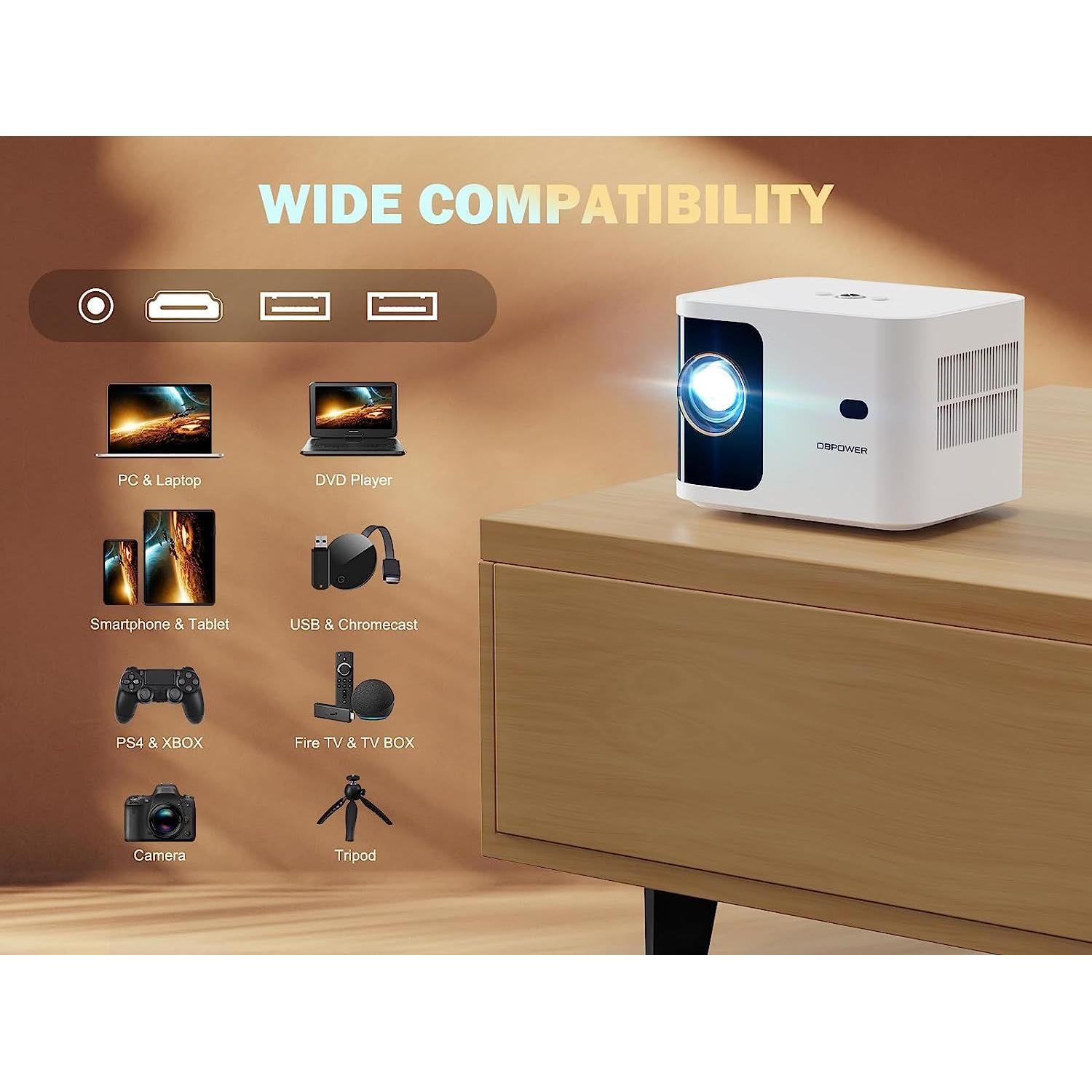 Mini Bluetooth Projector 4K