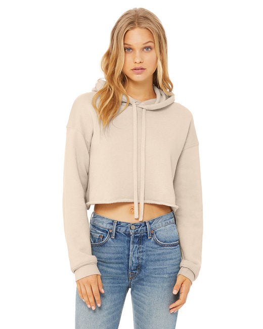 Sustainable Cropped Fleece Hoodie