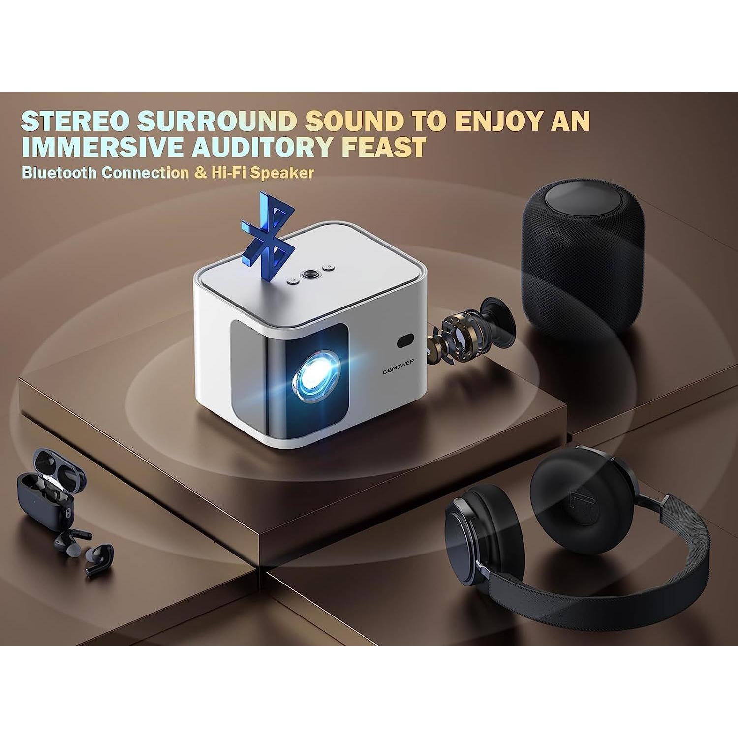 Mini Bluetooth Projector 4K