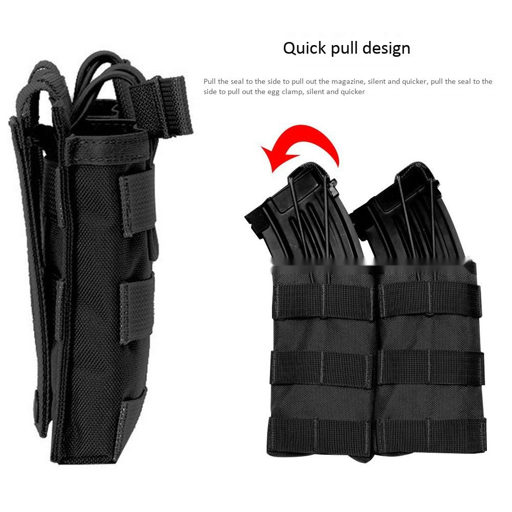 Triple Open Top MOLLE Magazine Pouch for Tactical Gear