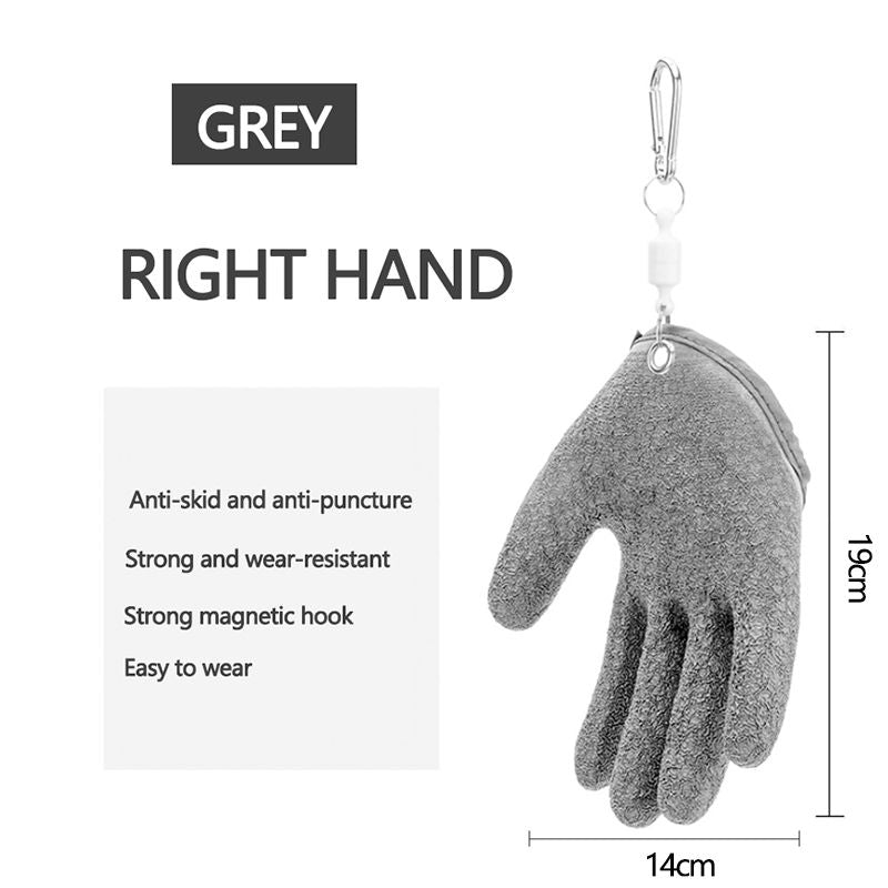 Professional Anti-Slip Fishing Gloves for Puncture Protection - Left/Right Hand Latex Hunting Gear