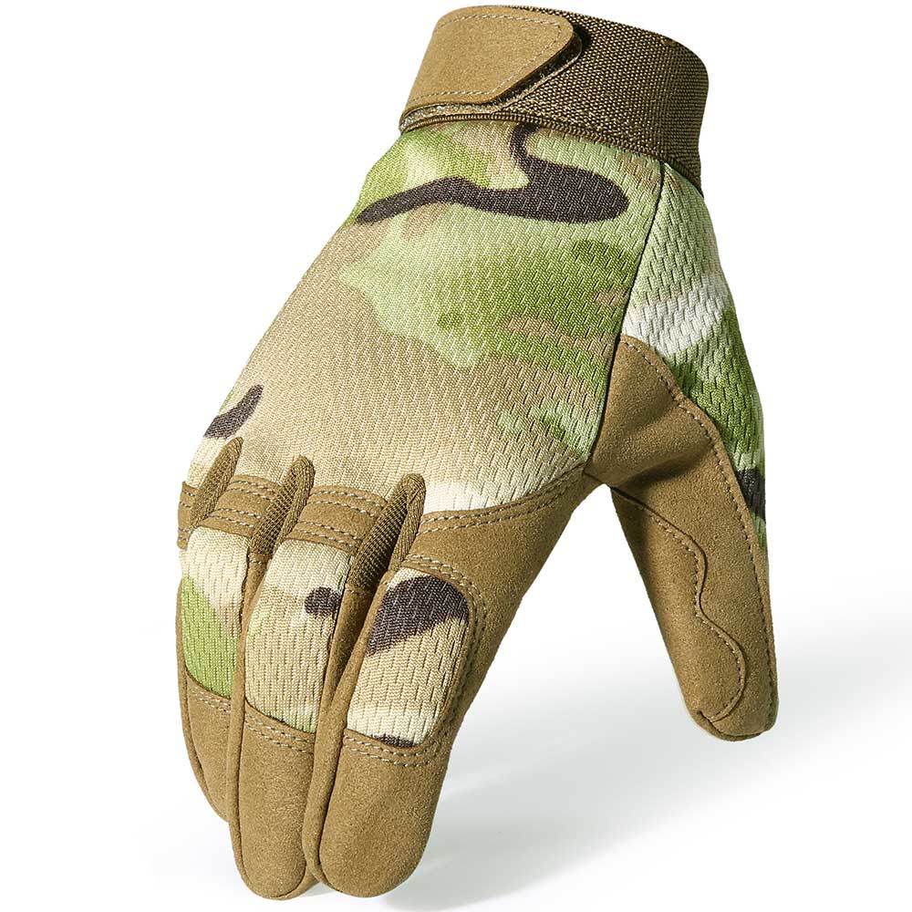Camo Tactical Grip Gloves