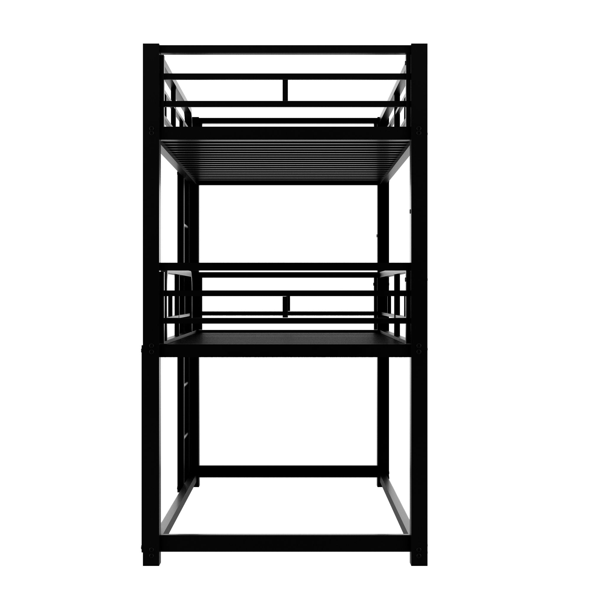 Space-Saving Metal Triple Twin Bunk Bed