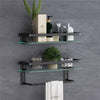 Premium Tempered Glass Floating Shelf for Bathroom