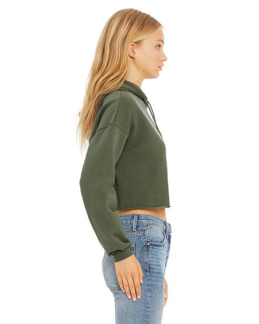 Sustainable Cropped Fleece Hoodie