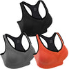 3-Pack Comfort Fit Padded Sports Bra