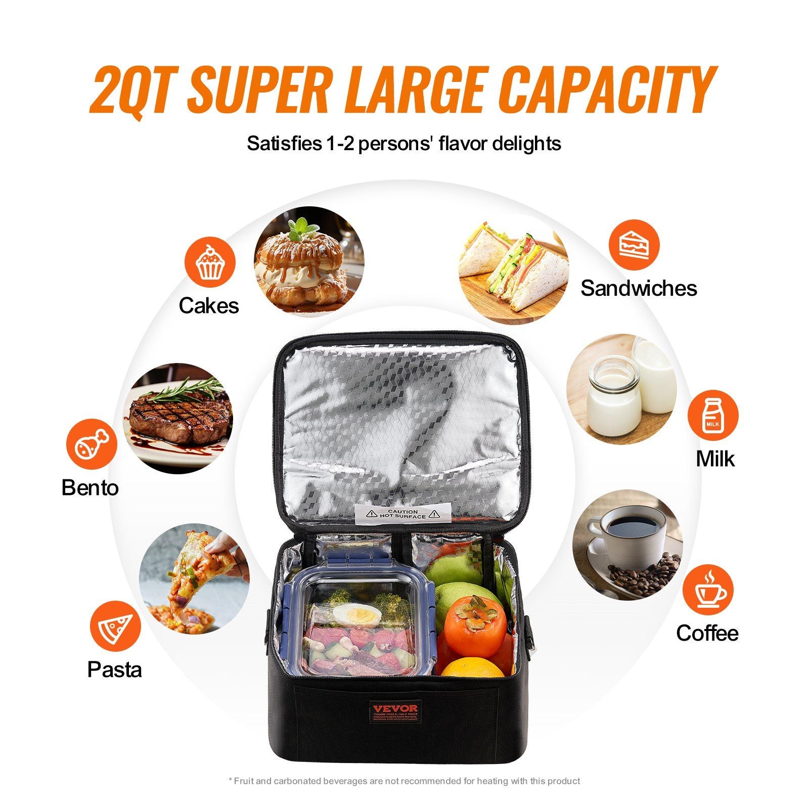 VEVOR 2QT Portable Food Warmer