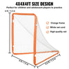 VEVOR Portable 4' x 4' Lacrosse Goal for Kids - Easy Setup with Carry Bag, Ideal for Backyard and Outdoor Training