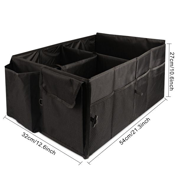 Ultimate 6-Pocket Car Trunk Organizer - Sturdy Storage Solution for a Clutter-Free Ride!