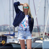 Sailor Chic Denim Jacket by Anemoss