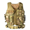 Men's Tactical Vest with Removable Belt and Versatile Holster for Pistol