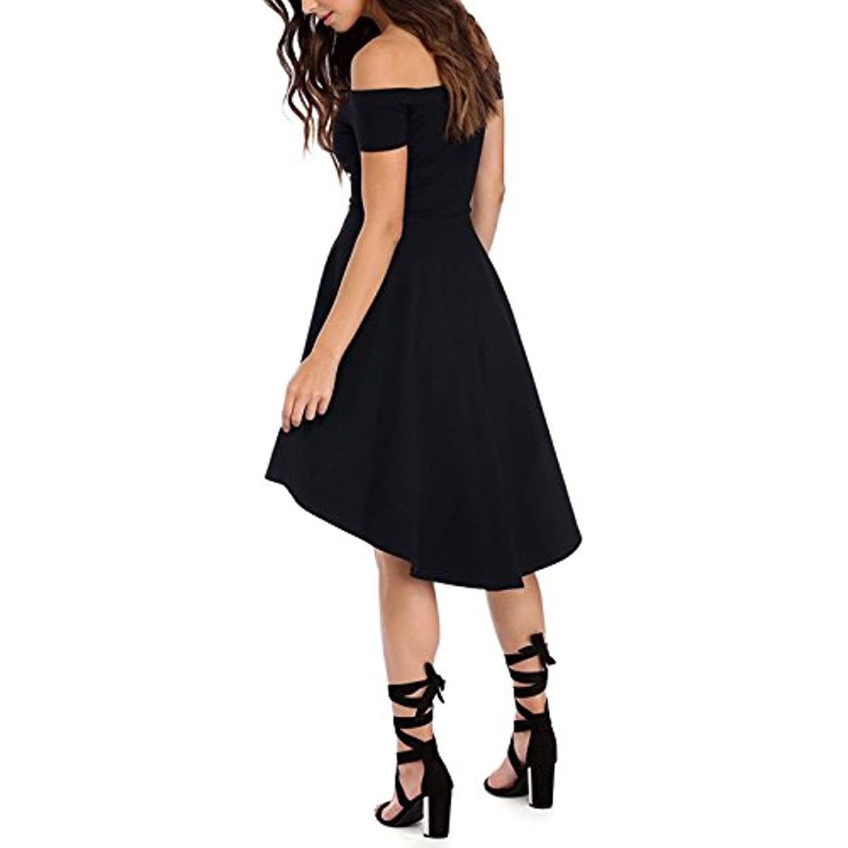 Elegant Off-Shoulder Flared Dress