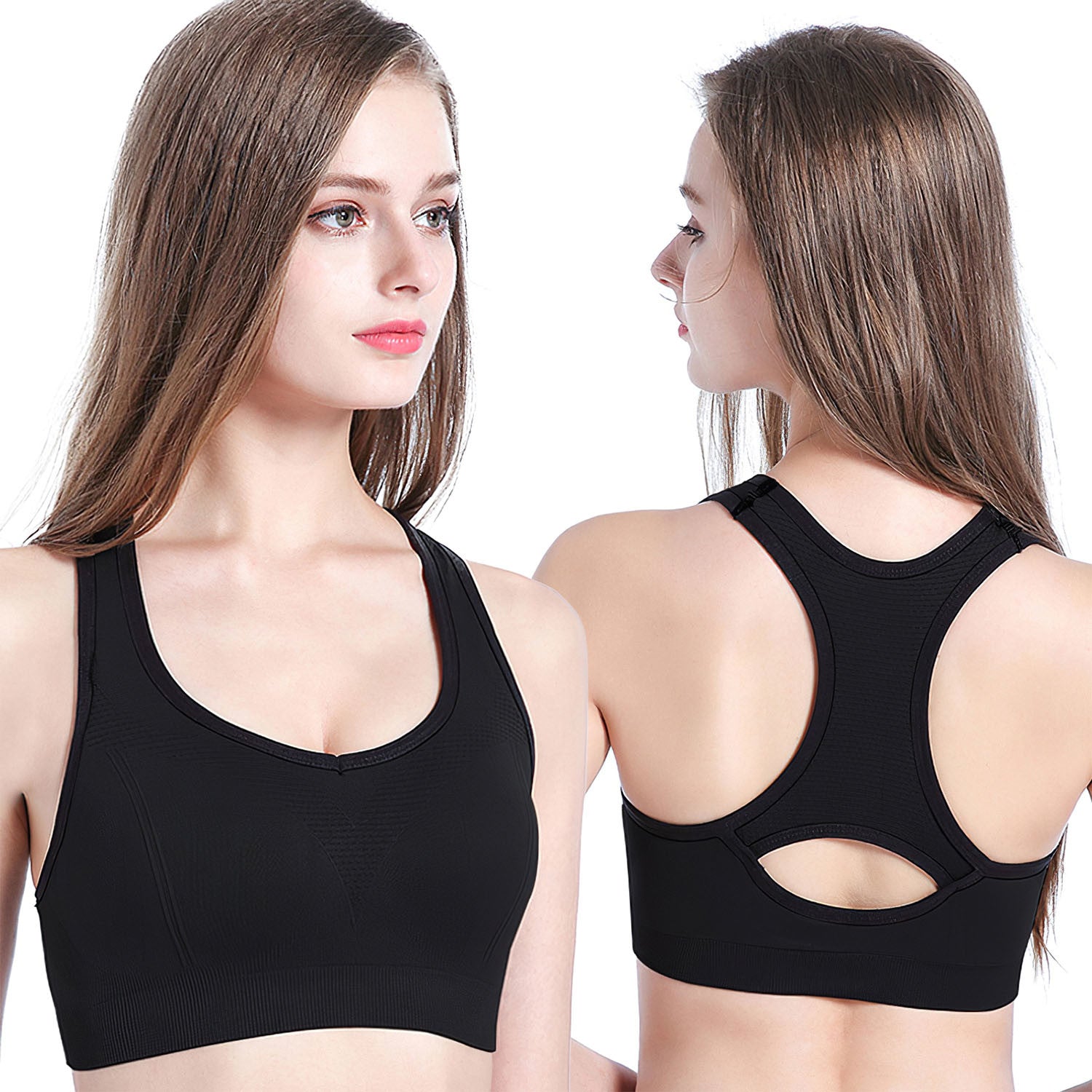 3-Pack Comfort Fit Padded Sports Bra