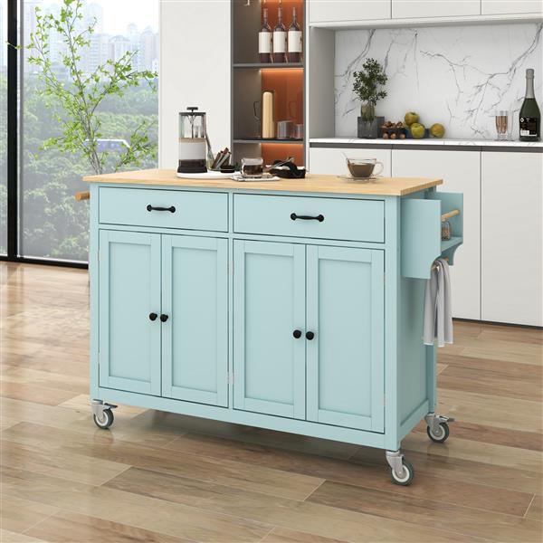 Versatile Kitchen Storage Island Cart