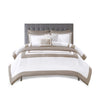 Luxurious 8-Piece Bedding Ensemble with Quilt and Chic Cushions