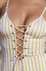 Sunny Striped Triangle Swimwear