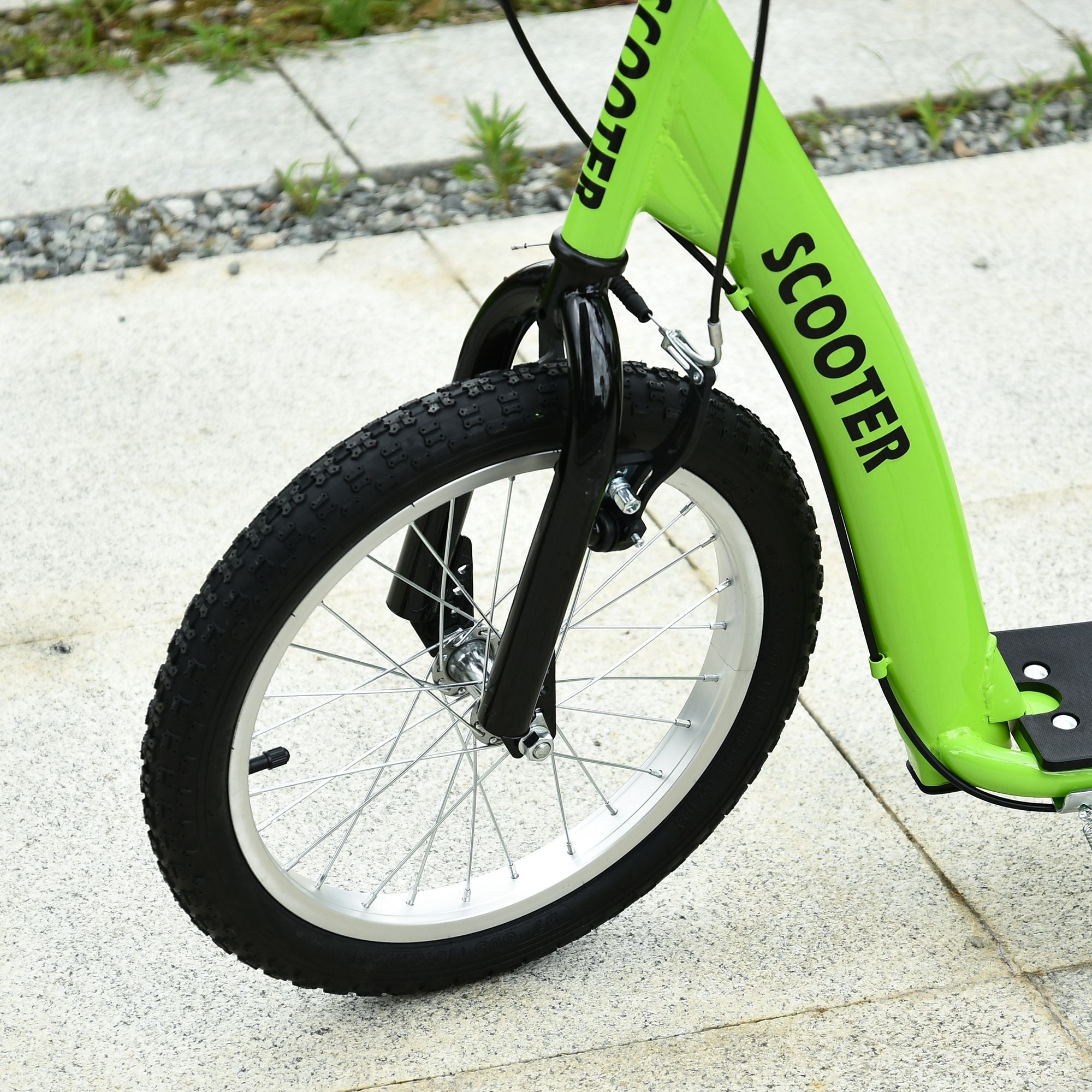 Adjustable Green Kids Scooter