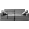 VEVOR Modular Kids Play Sofa - 15-Piece Nugget Couch with High-Density Foam for Creative Play