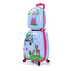 Vibrant 2-Piece Kids Travel Set: 16" Spinner Suitcase & 12" Backpack with Smooth Rolling Wheels for Adventurous Boys and Girls